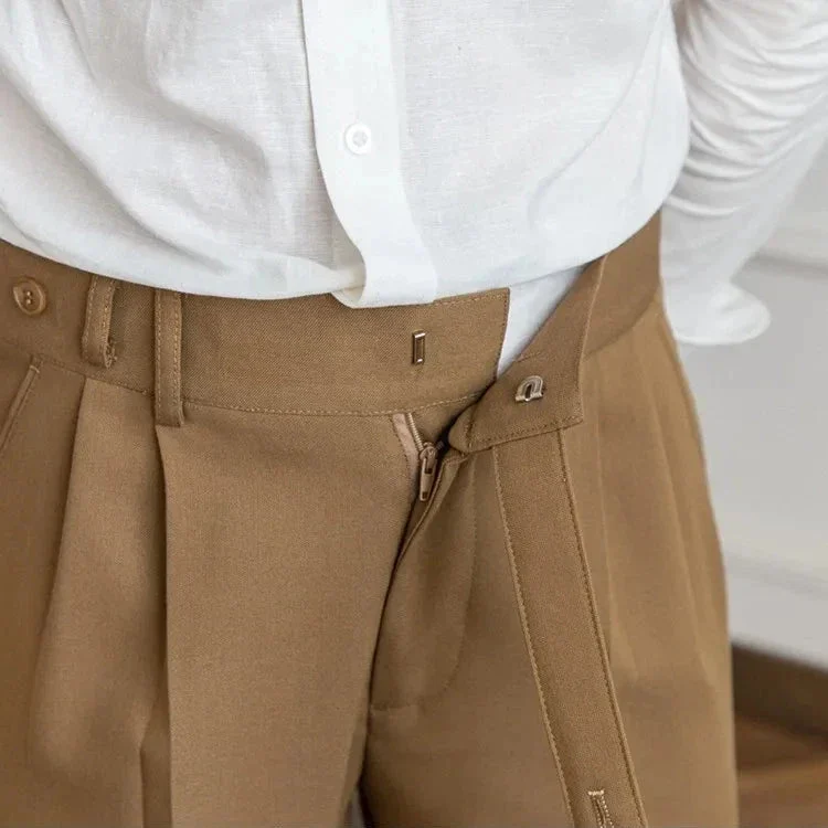 Agnes | High Rise Straight Leg Trousers