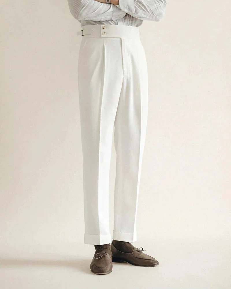 Carole | High Waist Pleated Trousers