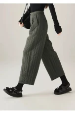 Helene | Quilted Insulated Wide Leg Pants