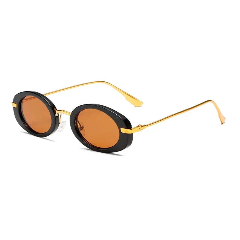 Oval Polarized Sunglasses, Gradient Tint