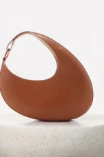 Crescent Leather Shoulder Bag