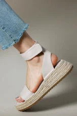 Zulma | Leather Strap Platform Espadrilles