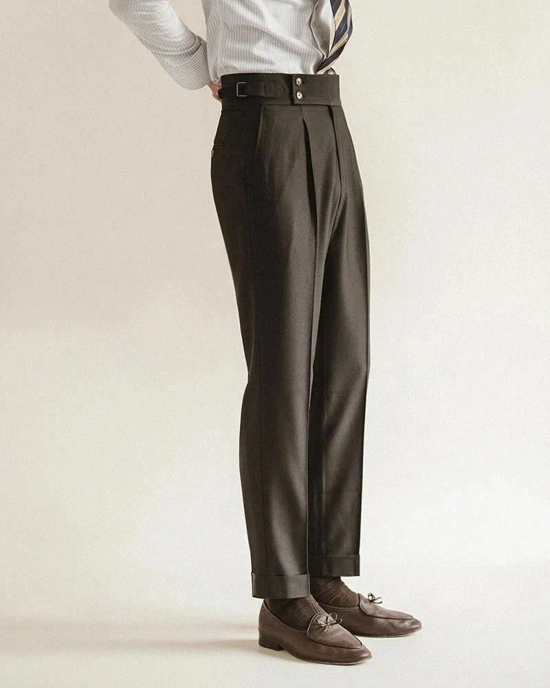 Carole | High Waist Pleated Trousers