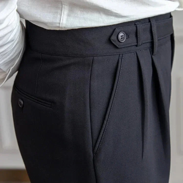 Agnes | High Rise Straight Leg Trousers