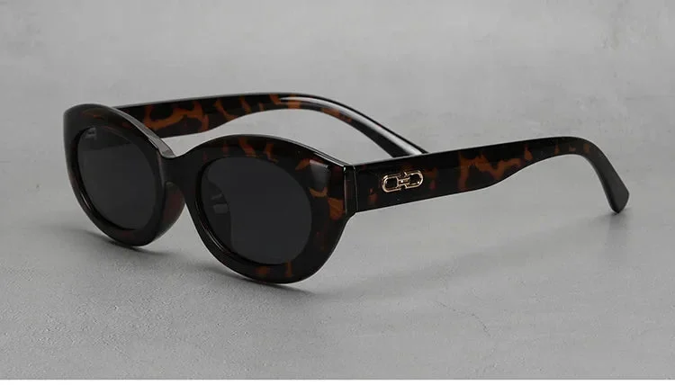 Thick Rim Round Sunglasses