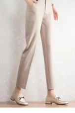 Manon | Cropped Stretch Straight Trousers