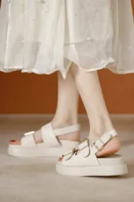 Cesarine | Double Buckle Platform Sandals