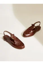 Peggy | Italian Leather Slingback Sandals