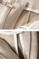 Adelia | 50% Wool Belted Wide Leg Trousers