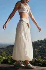 Sybil | Gathered Balloon Hem Skirt