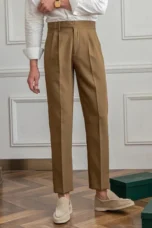 Agnes | High Rise Straight Leg Trousers