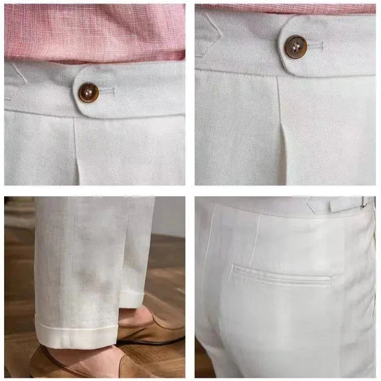 Mildred | 100% Linen High Waist Trousers