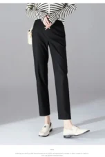 Josee | Tapered Ankle High Waist Trousers