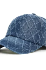 Diamond Stitch Denim Cap