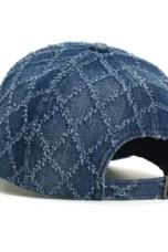 Diamond Stitch Denim Cap