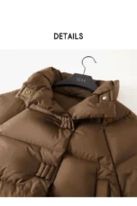 Léonide | Quilted Funnel Neck Parka