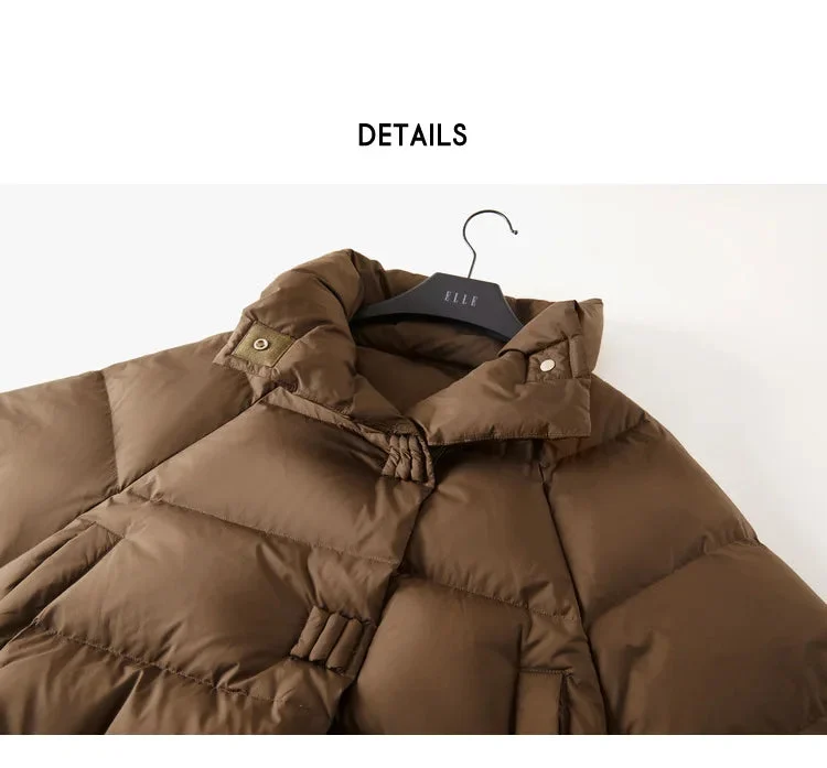 Léonide | Quilted Funnel Neck Parka