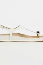 Eudora | Metal Trim Ankle Strap Flats