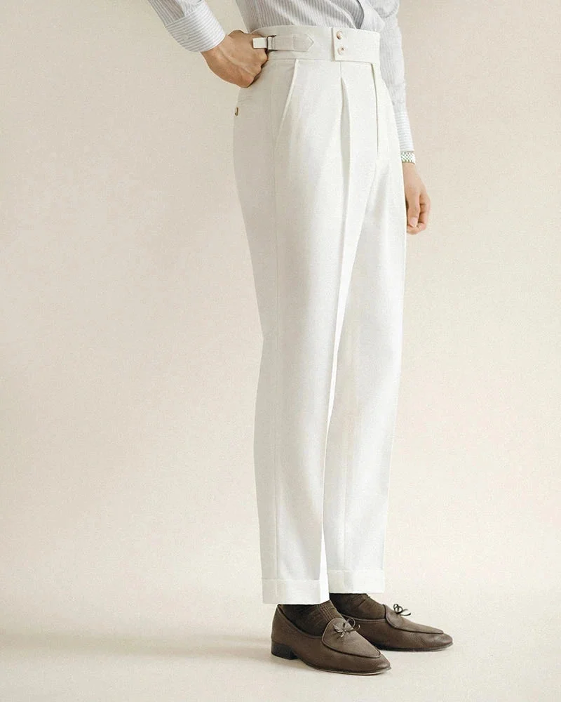 Carole | High Waist Pleated Trousers