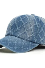 Diamond Stitch Denim Cap