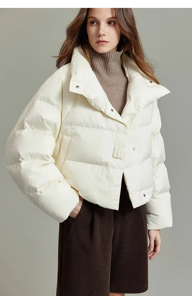 Léonide | Quilted Funnel Neck Parka