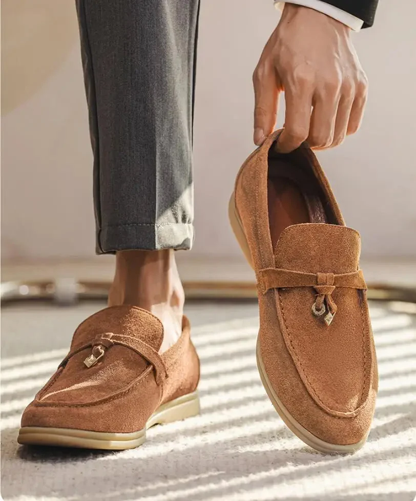 Maxime | Genuine Suede Tassel Loafers