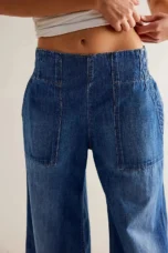 Melina | Loose Fit High Rise Wide Jeans