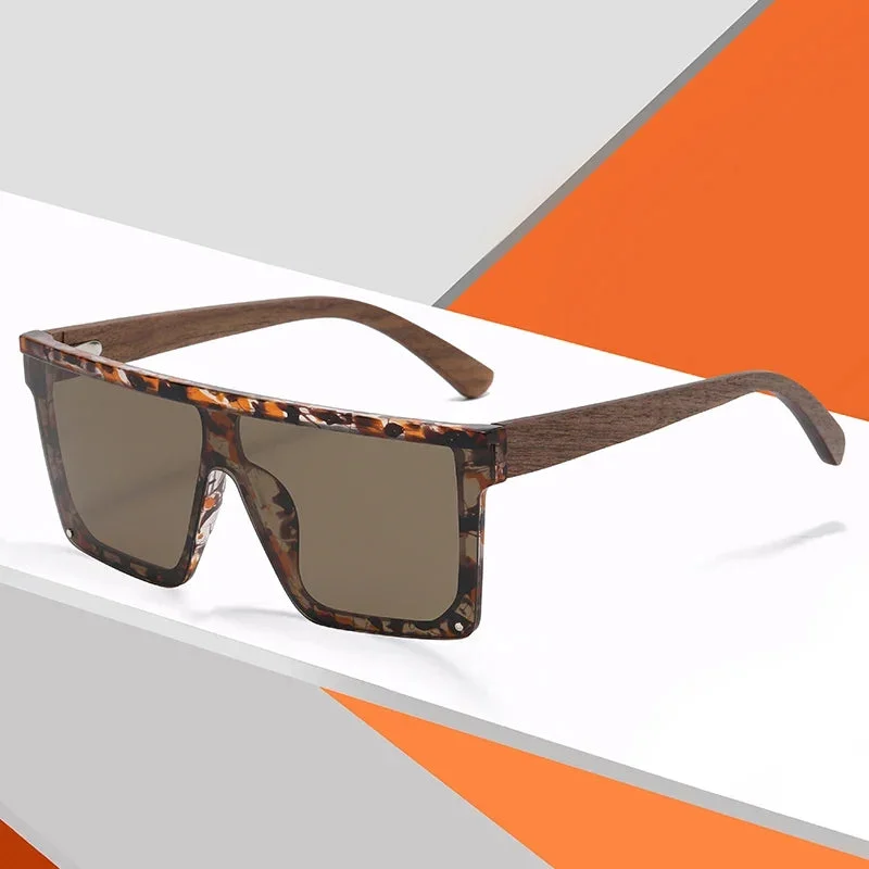 Bamboo Arm Polarized Sunglasses