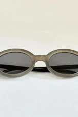 Oval Sunglasses, Brown Tinted Lens