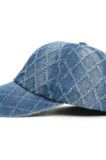 Diamond Stitch Denim Cap