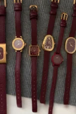 Brass Case Watch, Leather Strap