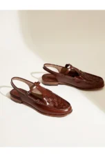Peggy | Italian Leather Slingback Sandals