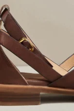 Nora | Woven Leather Ankle Buckle Sandals