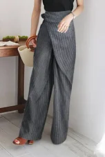 Paquerette | Cotton Pinstripe Trousers