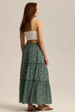 Vivian | 100% Cotton Drawstring Maxi Skirt