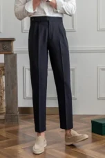 Agnes | High Rise Straight Leg Trousers