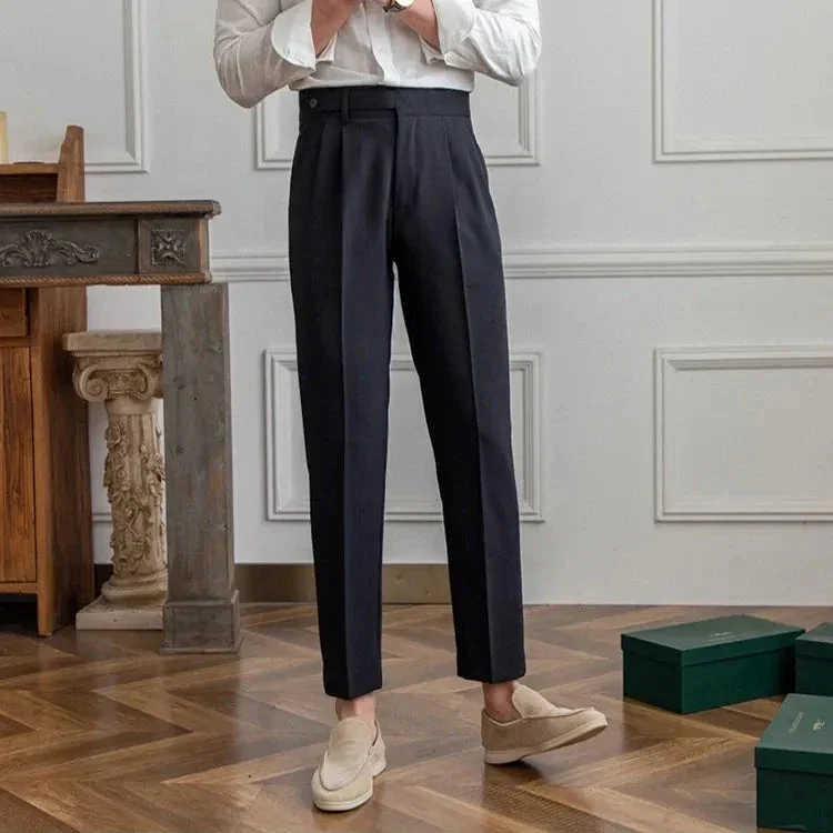 Agnes | High Rise Straight Leg Trousers