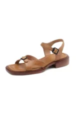 Marianna | Cow Leather Low Block Heel Sandals