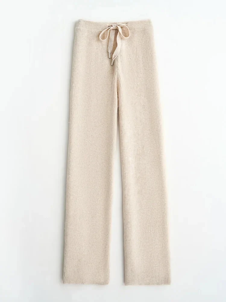 Laurencia | 30% Merino Knit Wide Leg Pants