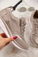 Gisele | Sequin Hidden Wedge Sneakers