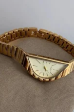 Asymmetric Gold-Tone Quartz Watch