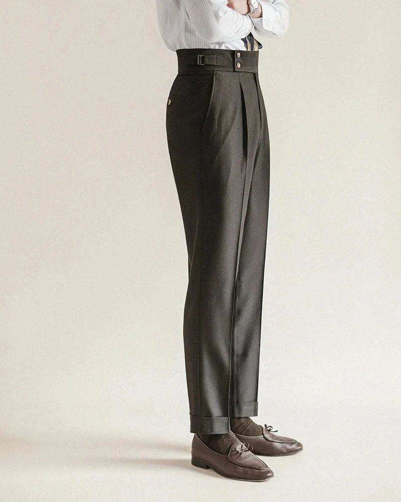 Carole | High Waist Pleated Trousers