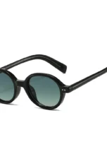 Round Acetate Sunglasses, Gradient Tint