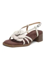 Laurianne | Chunky Heel Flower Band Sandals