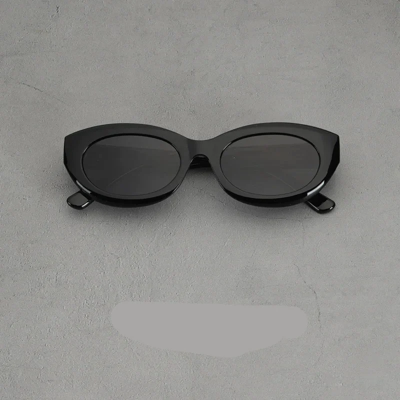 Thick Rim Round Sunglasses