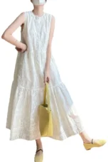 Séraphie | Open Knit Cotton Maxi Dress