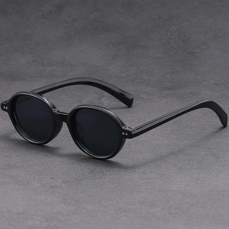 Deep Tint Round Acetate Sunglasses