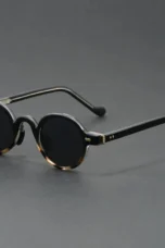 Translucent Round Acetate Sunglasses