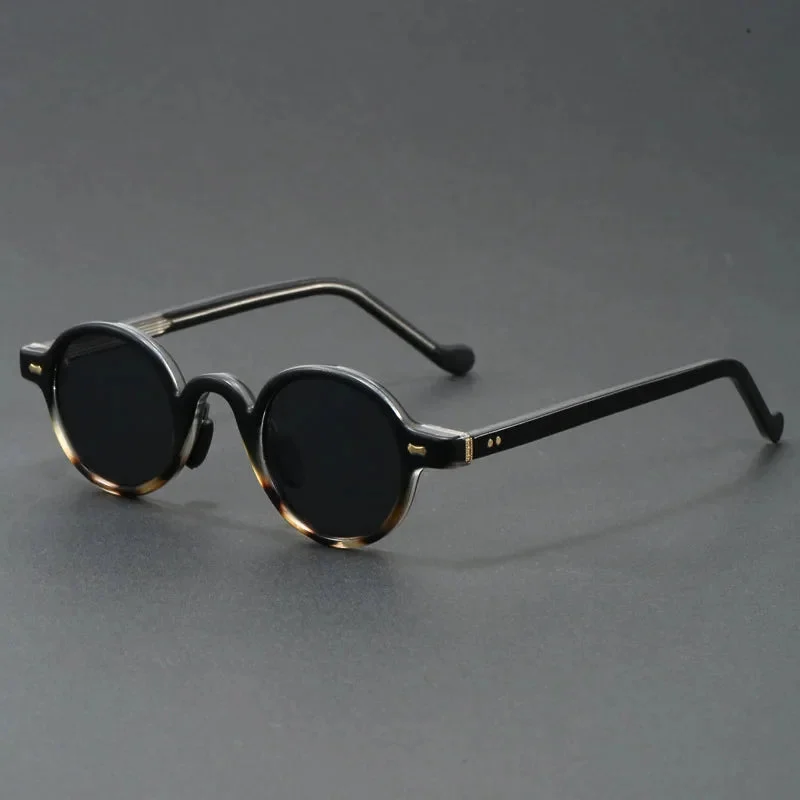 Translucent Round Acetate Sunglasses