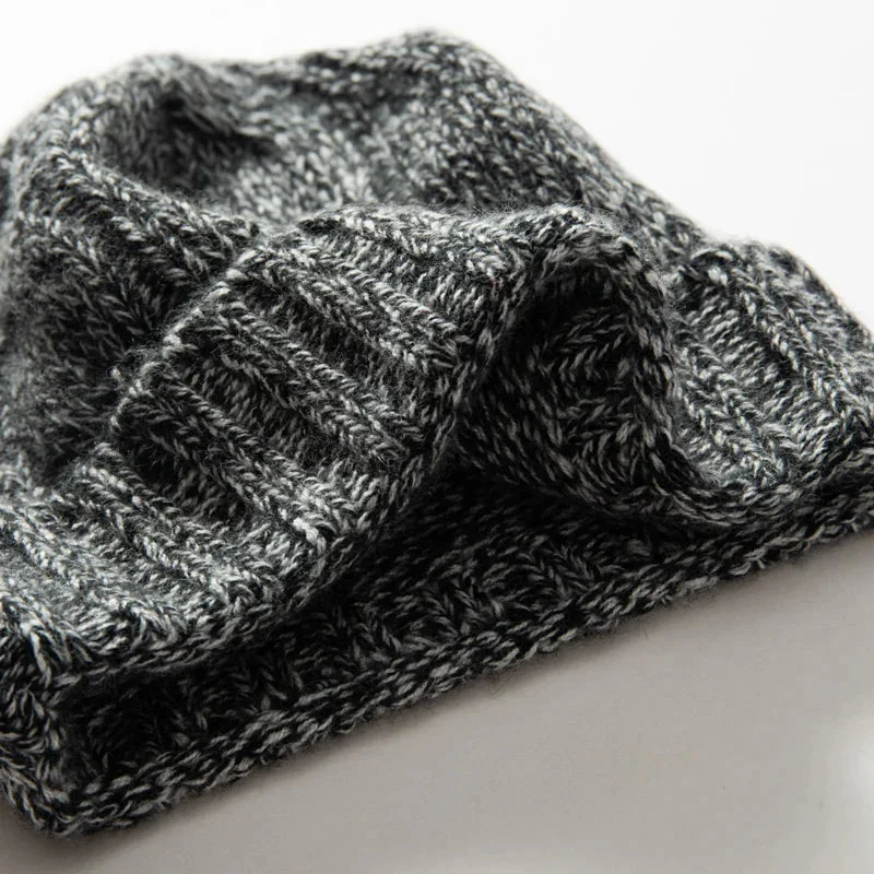 100% Cashmere Cable Knit Beanie
